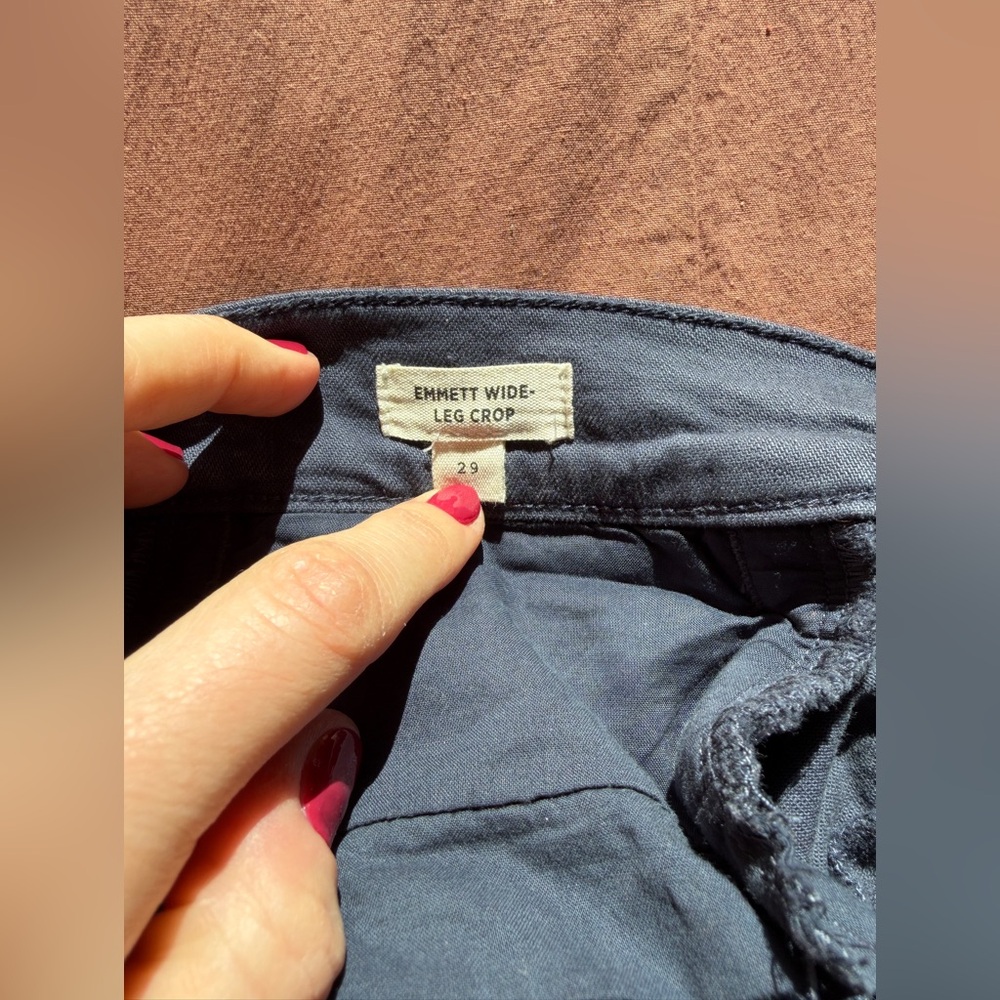 Madewell Emmett Wide Leg Crop Pant - Picture 6 of 9